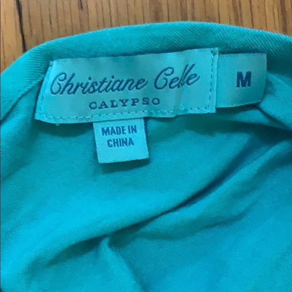 NWOT Calypso backless color block halter maxi - Picture 5 of 5